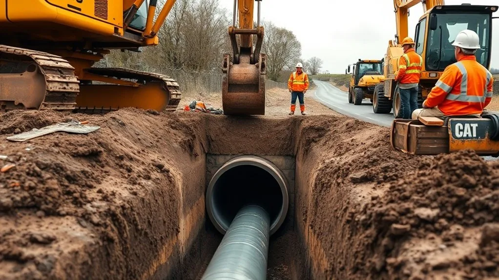 Pipe Ramming in Swanley | Driving Pipes Under Roads, Walls & Buildings