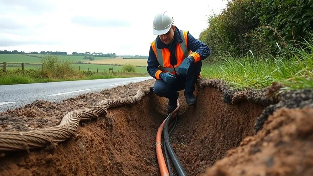 Underground Cable Installation in Swanley | Buried Power & Data Lines